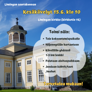 Kesäkävelyt Limingan kirkko