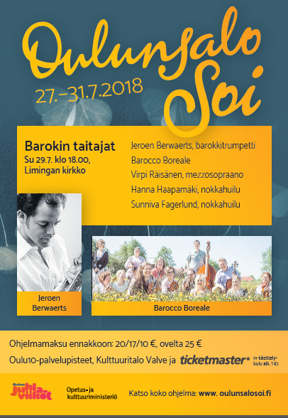 Kesäkonsertti Oulunsalo Soi 2018: Barokin taitajat Kesäkonsertti Oulunsalo Soi 2018: Barokin taitajat